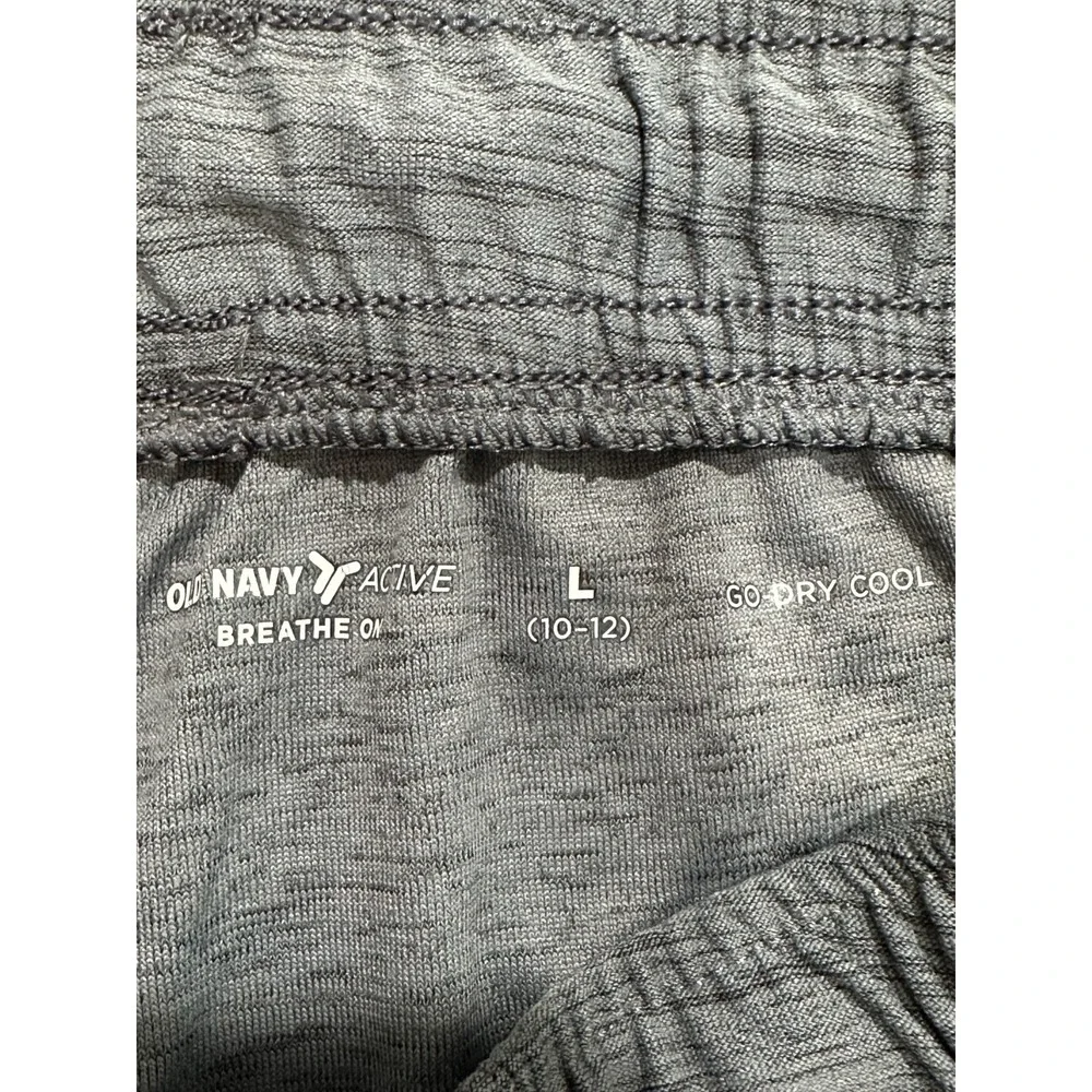 Old Navy Joggers Running Pants‎ Boys Size Large (12/14) Charcoal Gray Active EUC